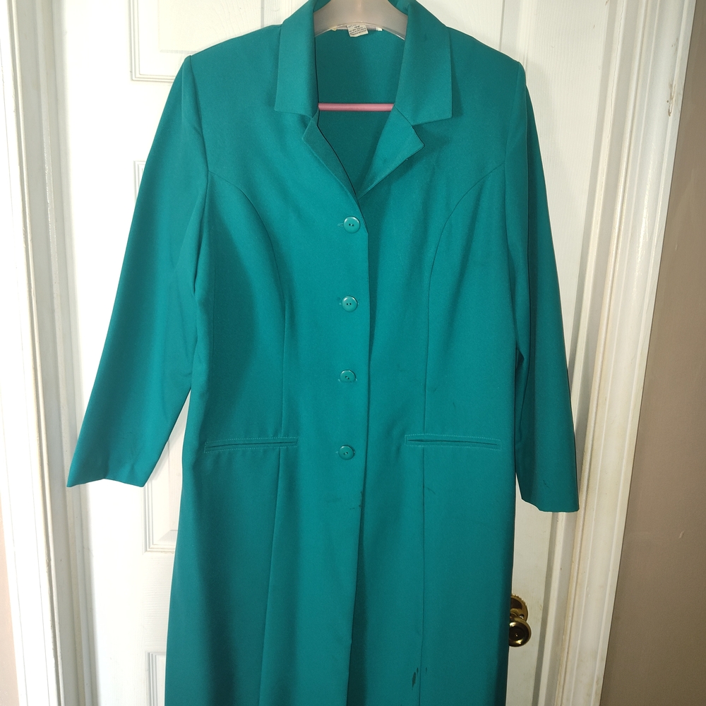 Allison Clothing Teal Pantsuit